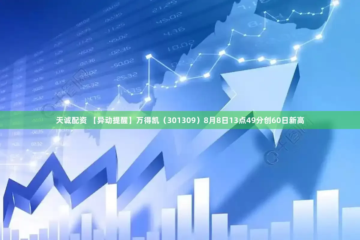 天诚配资 【异动提醒】万得凯（301309）8月8日13点49分创60日新高